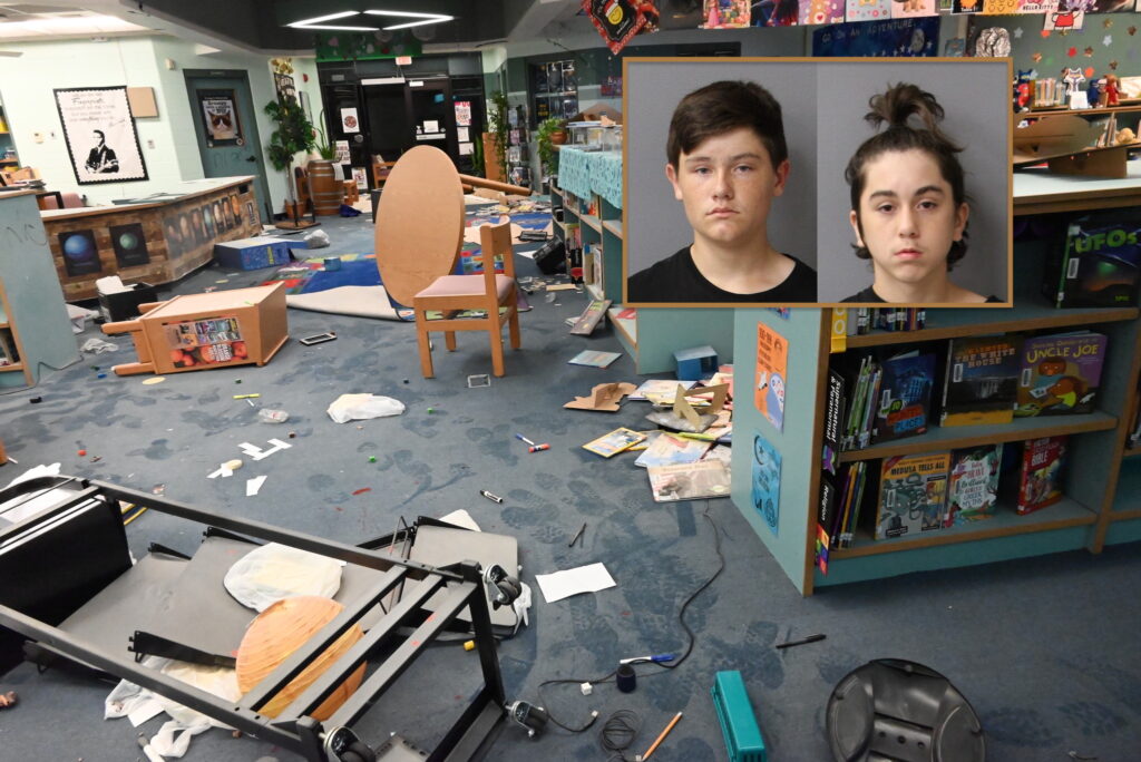 Moms help catch their middle school sons who caused $50K in damage to school  library - The Lion