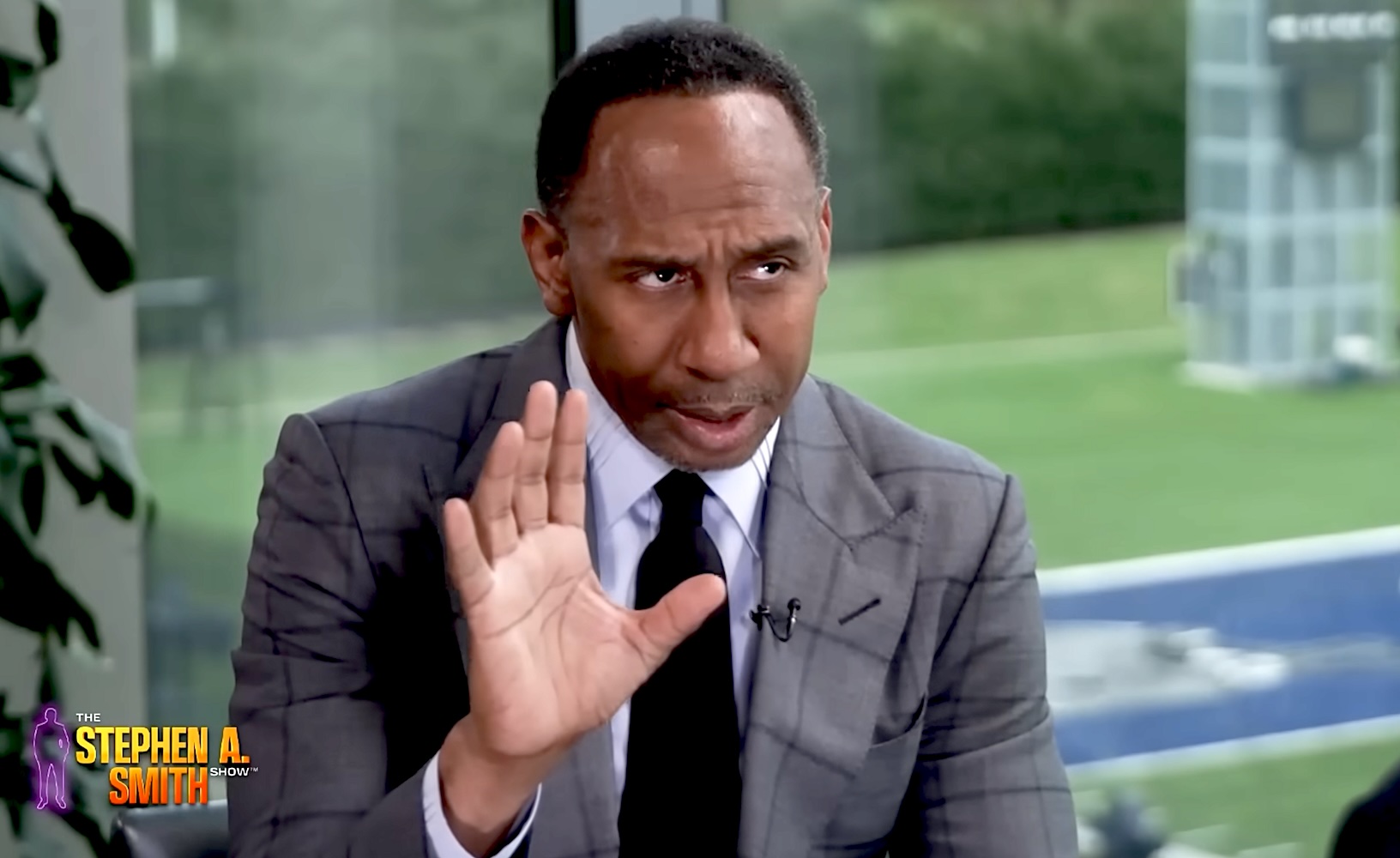 Watch: Stephen A. Smith rips Gavin Newsom for opposing Trump at Davos